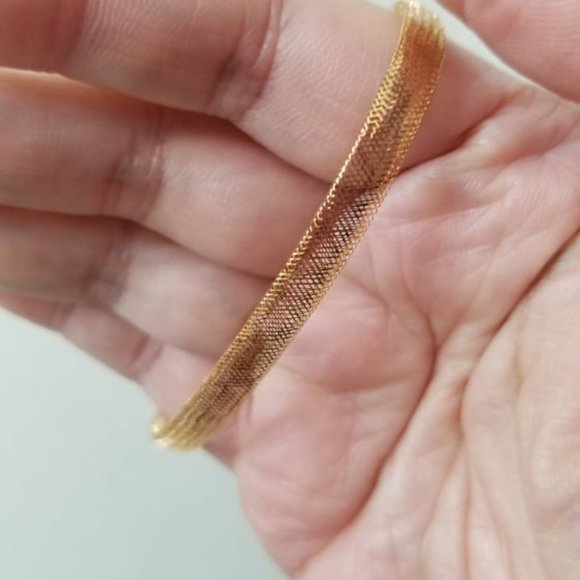 Bracelet mesh style 18k gold - Picture 2 of 14